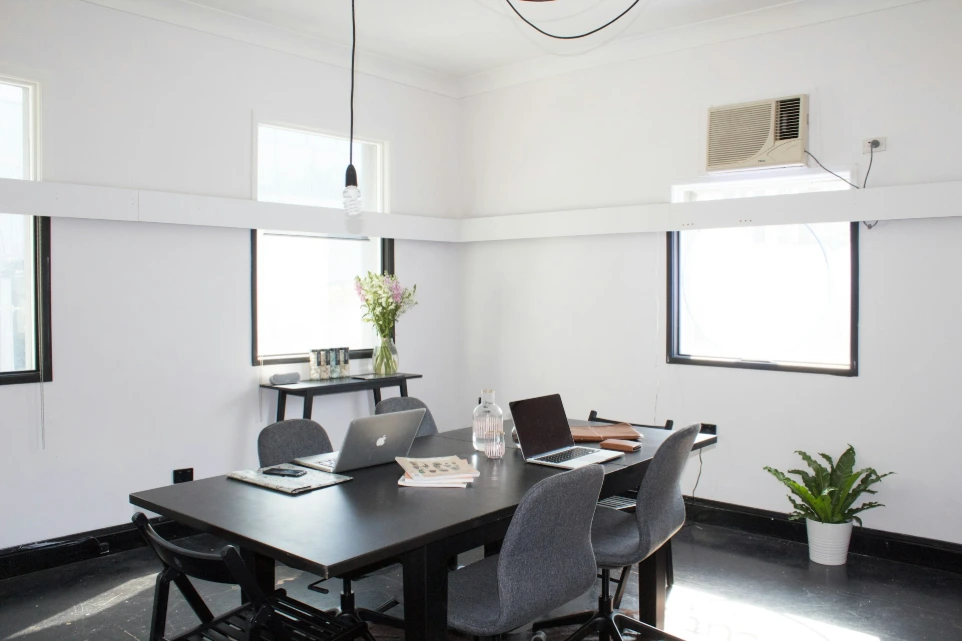 Professional financial planning office meeting